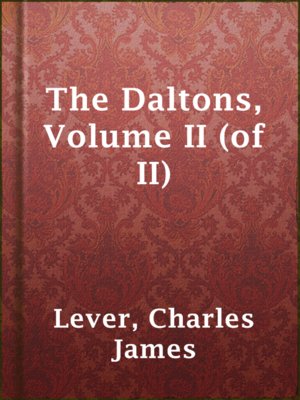 cover image of The Daltons, Volume II (of II)